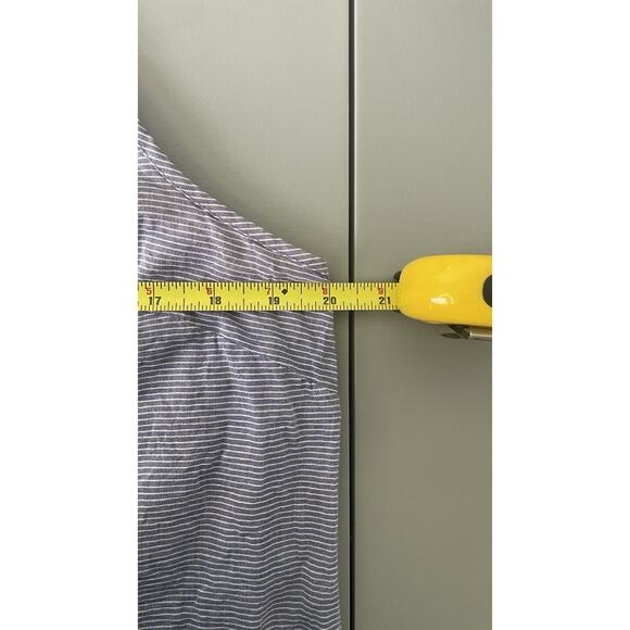 Talbots Large Petite Lp Beaded Sleeveless July 4th Embellished Floral Beach Blue - Picture 10 of 13